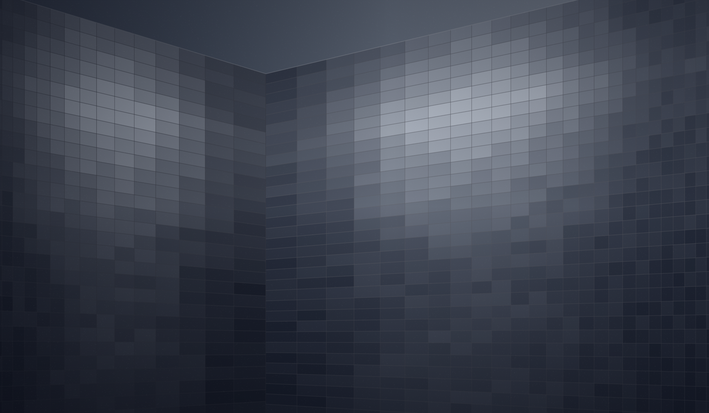 Hero — modern glass tower, low angle, neutral grey / dark blue tones
